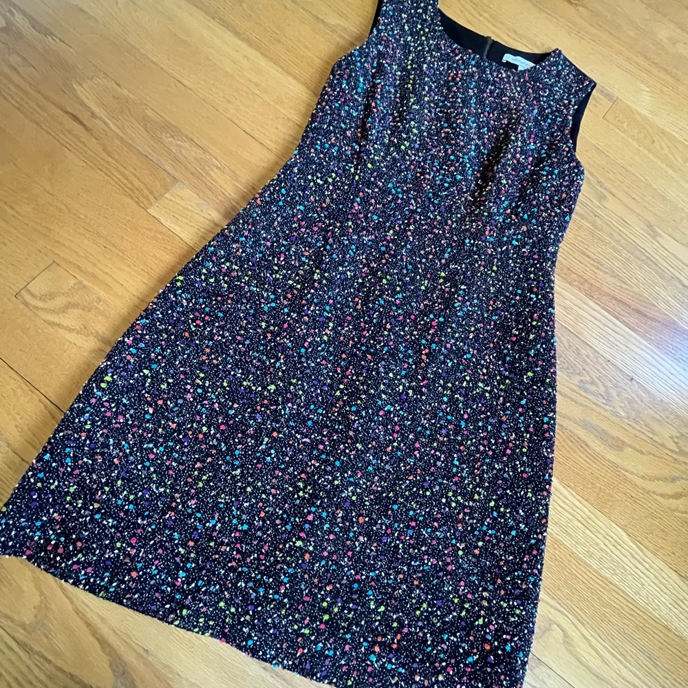 DVF RAINBOW TWEED CARRIE DRESS